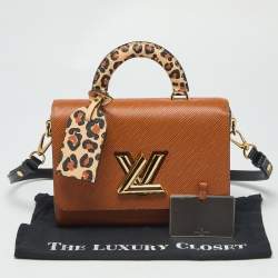 Pre Owned Louis Vuitton Cannelle/Black Epi Leather Wild At Heart Twist MM Bag