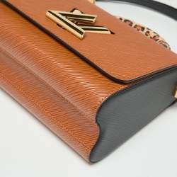 Pre Owned Louis Vuitton Cannelle/Black Epi Leather Wild At Heart Twist MM Bag