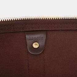 Pre Owned Louis Vuitton Brown Damier Ebene Keepall 50