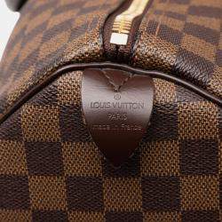 Pre Owned Louis Vuitton Brown Damier Ebene Keepall 50