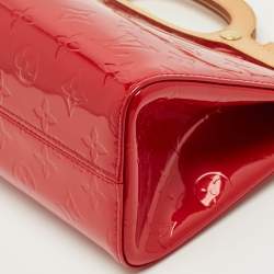 Pre Owned Louis Vuitton Pomme D'Amour Monogram Vernis Roxbury Drive Bag