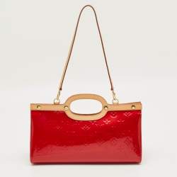 Pre Owned Louis Vuitton Pomme D'Amour Monogram Vernis Roxbury Drive Bag