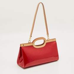 Pre Owned Louis Vuitton Pomme D'Amour Monogram Vernis Roxbury Drive Bag