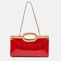 Pre Owned Louis Vuitton Pomme D'Amour Monogram Vernis Roxbury Drive Bag