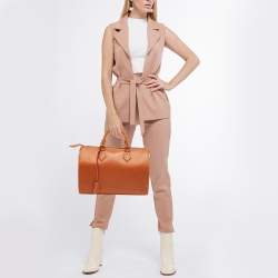 Pre Owned Louis Vuitton Caramel Nomade Leather Speedy 30 Bag