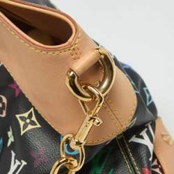 Pre Owned Louis Vuitton Black Monogram Multicolore Canvas Judy GM Bag