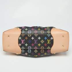 Pre Owned Louis Vuitton Black Monogram Multicolore Canvas Judy GM Bag