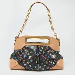 Pre Owned Louis Vuitton Black Monogram Multicolore Canvas Judy GM Bag