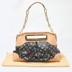 Pre Owned Louis Vuitton Black Monogram Multicolore Canvas Judy GM Bag