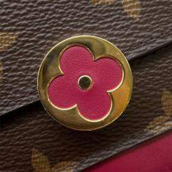 Pre Owned Louis Vuitton Brown Monogram Flore Wallet On Chain