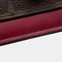 Pre Owned Louis Vuitton Brown Monogram Flore Wallet On Chain