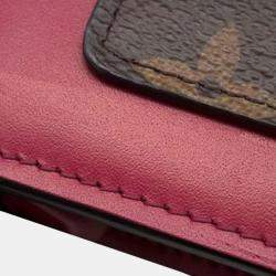 Pre Owned Louis Vuitton Brown Monogram Flore Wallet On Chain