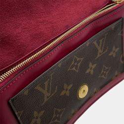 Pre Owned Louis Vuitton Brown Monogram Flore Wallet On Chain