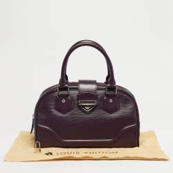 Pre Owned Louis Vuitton Cassis Epi Leather Bowling Montaigne GM Bag