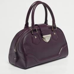 Pre Owned Louis Vuitton Cassis Epi Leather Bowling Montaigne GM Bag