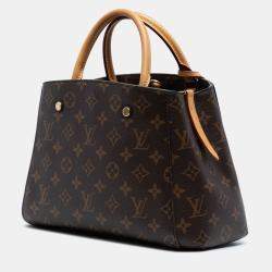 Pre Owned Louis Vuitton Brown Monogram Montaigne BB