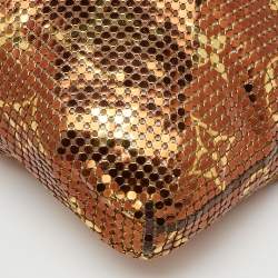 Pre Owned Louis Vuitton Gold Monogram Chainmail Frances Crossbody Bag