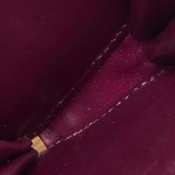 Pre Owned Louis Vuitton Violet Monogram Vernis Coeur Heart Coin Purse