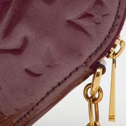 Pre Owned Louis Vuitton Violet Monogram Vernis Coeur Heart Coin Purse
