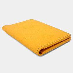 Pre Owned Louis Vuitton Yellow Leather Pocket Organizer