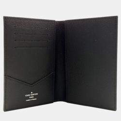 Pre Owned Louis Vuitton Grey PVC Eclipse Passport Wallet