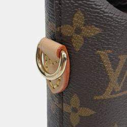 Pre Owned Louis Vuitton Brown Coated Canvas Fold Me Pouch