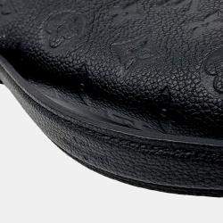 Pre Owned Louis Vuitton Black Leather Empreinte Pochette Metis