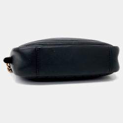 Pre Owned Louis Vuitton Black Leather New Wave Camera Bag