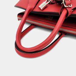 Pre Owned Louis Vuitton Red Leather City Steamer MM