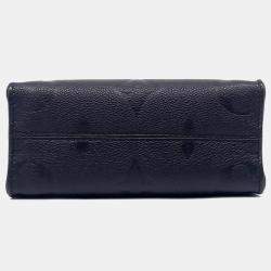 Pre Owned Louis Vuitton Black Leather Empreinte On the Go BB