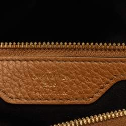 Pre Owned Louis Vuitton Caramel Monogram Mahina Leather Selene GM Bag
