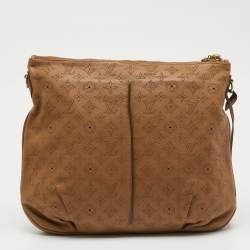 Pre Owned Louis Vuitton Caramel Monogram Mahina Leather Selene GM Bag