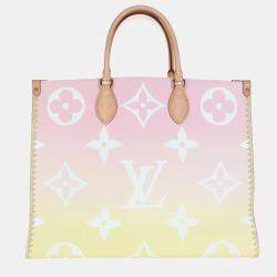 Pre Owned Louis Vuitton Light Pink Monogram Giant By The Pool Santa Monica Onthego GM