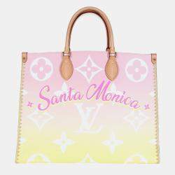 Pre Owned Louis Vuitton Light Pink Monogram Giant By The Pool Santa Monica Onthego GM