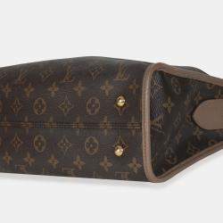 Pre Owned Louis Vuitton Taupe Glace Monogram Canvas Popincourt NM