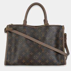Pre Owned Louis Vuitton Taupe Glace Monogram Canvas Popincourt NM