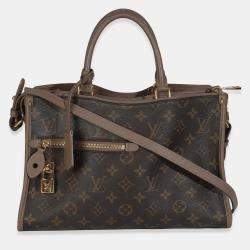 Pre Owned Louis Vuitton Taupe Glace Monogram Canvas Popincourt NM