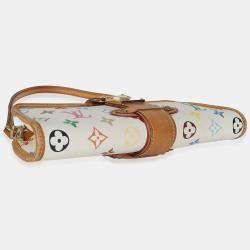 Pre Owned Louis Vuitton White Monogram Multicolor Canvas Shirley