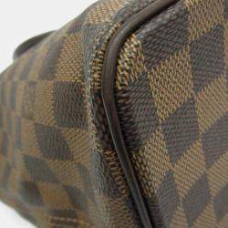 Pre Owned Louis Vuitton Damier Saleya MM Handbag Ebene