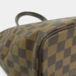Pre Owned Louis Vuitton Damier Saleya MM Handbag Ebene