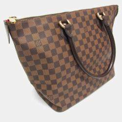 Pre Owned Louis Vuitton Damier Saleya MM Handbag Ebene