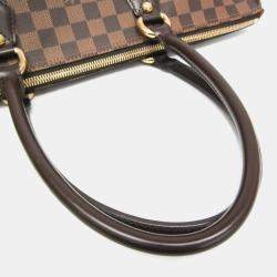 Pre Owned Louis Vuitton Damier Saleya MM Handbag Ebene