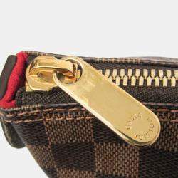 Pre Owned Louis Vuitton Damier Saleya MM Handbag Ebene