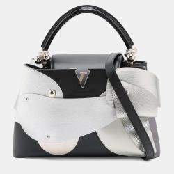 Pre Owned Louis Vuitton Black Limited Edition Liu Wei Artycapucines Calfskin Capucines MM