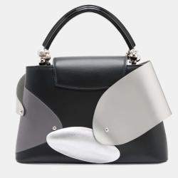 Pre Owned Louis Vuitton Black Limited Edition Liu Wei Artycapucines Calfskin Capucines MM