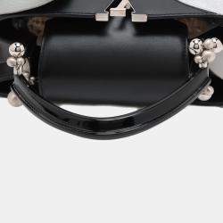 Pre Owned Louis Vuitton Black Limited Edition Liu Wei Artycapucines Calfskin Capucines MM