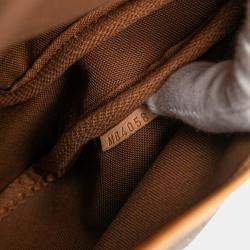Pre Owned Louis Vuitton Brown Monogram Saumur 30