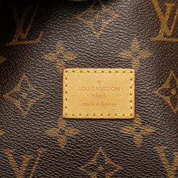 Pre Owned Louis Vuitton Brown Monogram Saumur 30
