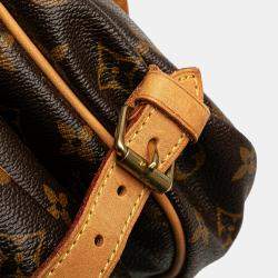 Pre Owned Louis Vuitton Brown Monogram Saumur 30
