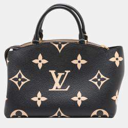 Pre Owned Louis Vuitton Black Bicolor Monogram Empreinte Giant Petit Palais